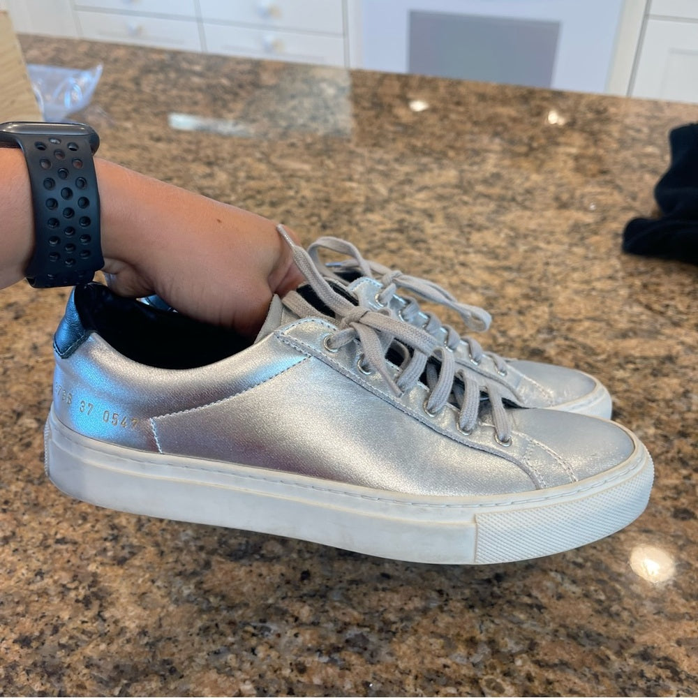 Common Projects Pre-Owned Achilles Silver woman’s sneakers