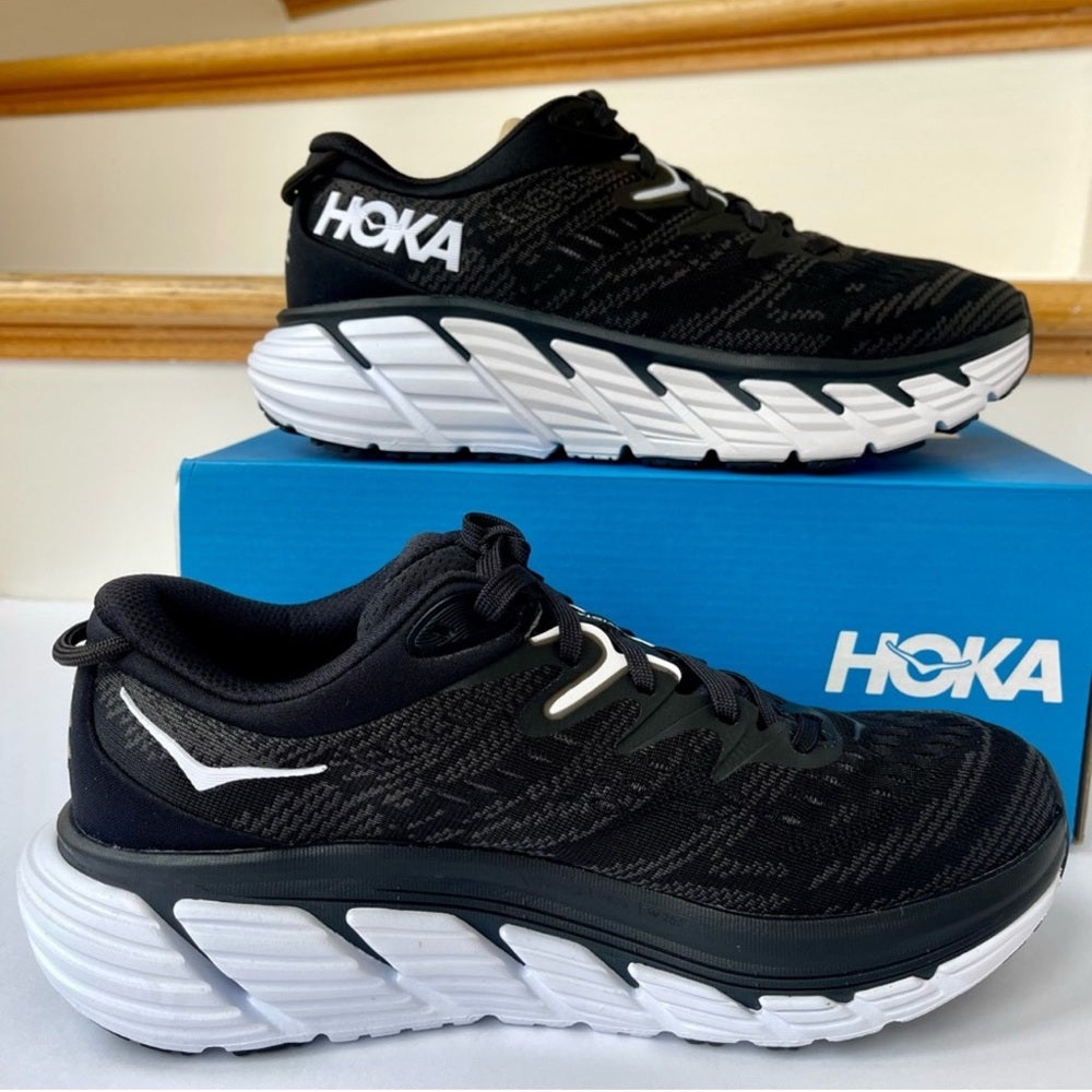 Hoka Gaviota 4 Women's Running Shoes black / white - cushioned