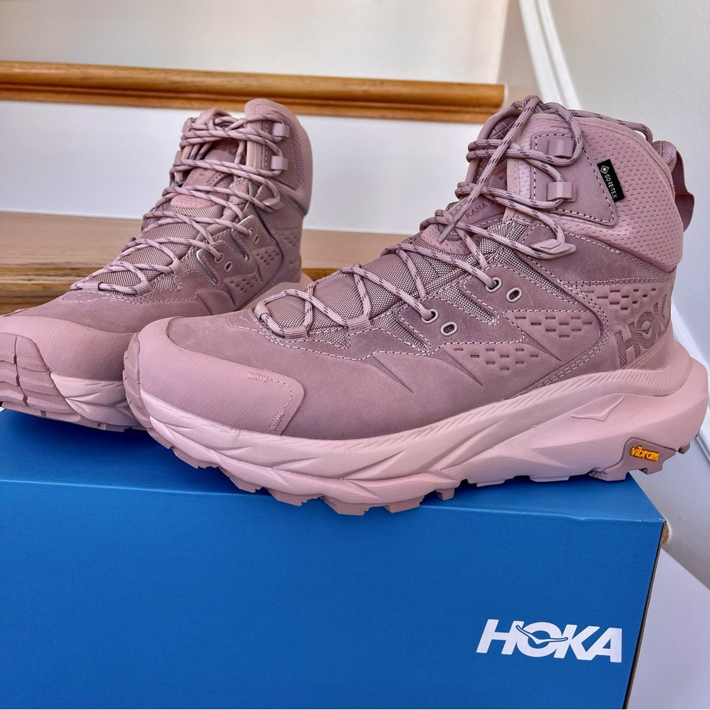 Hoka Kaha 2 GTX High Hiking Boots Waterproof Gore Tex PINK pale mauve UNISEX