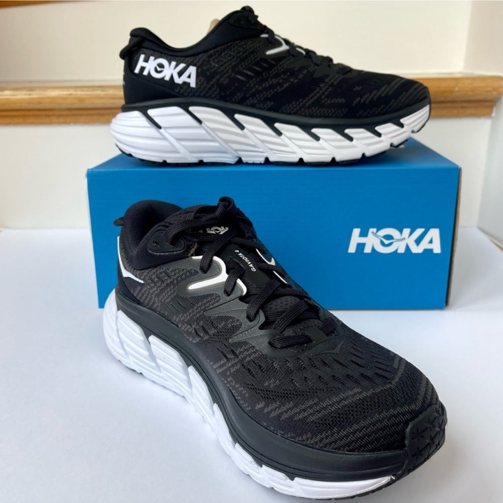 Hoka Gaviota 4 Women's Running Shoes black / white - cushioned