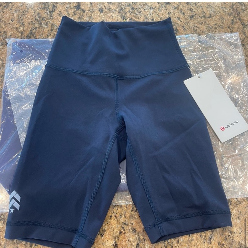 Lululemon Wunder Train High Rise Short 8" true navy blue