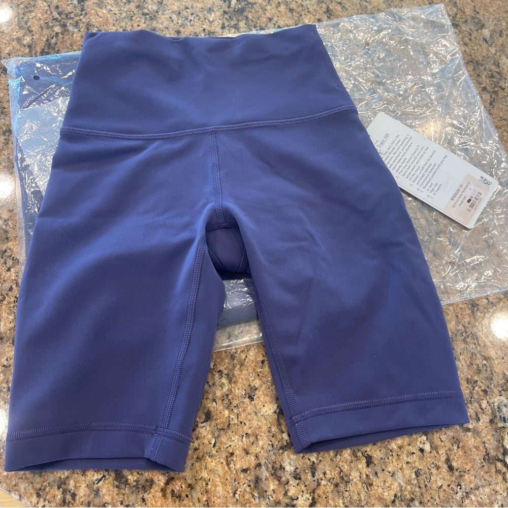 Lululemon Wunder Train High Rise Short 8" midnight orchid purple