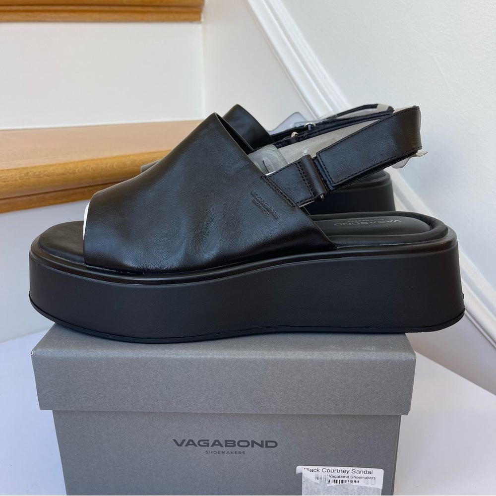 Vagabond Shoemakers Courtney Leather Platform Sandals Black