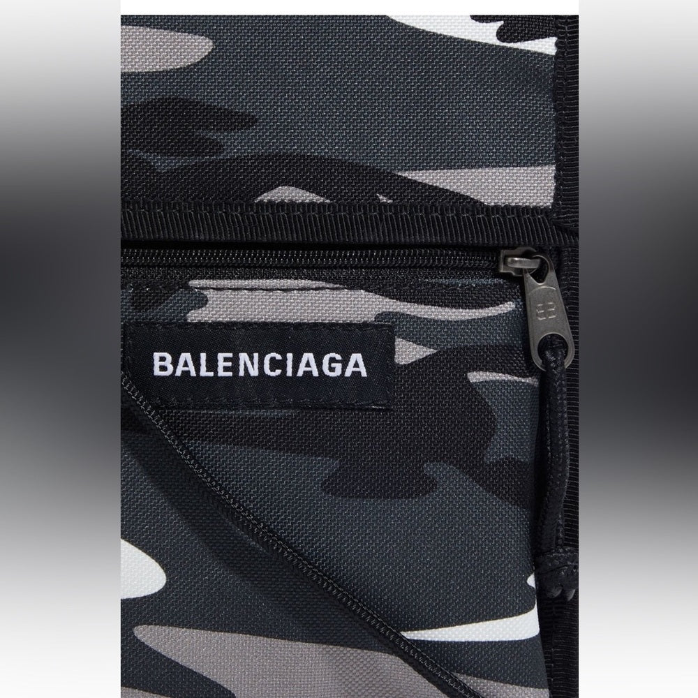 Balenciaga Explorer Crossbody Pouch Bag in grey camouflage