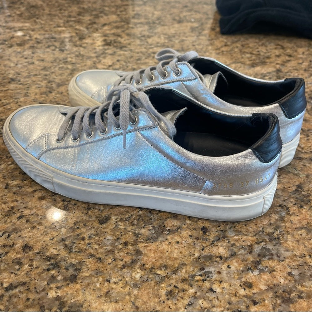 Common Projects Pre-Owned Achilles Silver woman’s sneakers